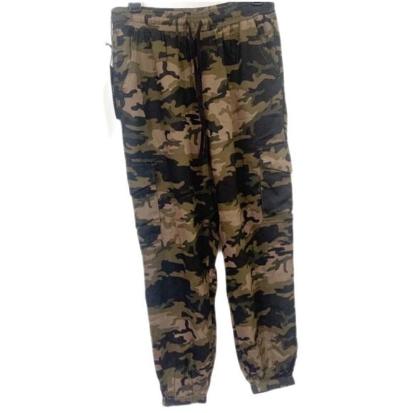 NWT Rock & Republic Camo Cargo Joggers Lightweight Drawstring Pants, XS - Picture 2 of 8